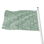 Turtle Shell Pattern Print Flag