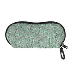 Turtle Shell Pattern Print Glasses Case