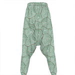 Turtle Shell Pattern Print Hammer Pants