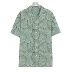 Turtle Shell Pattern Print Hawaiian Shirt