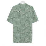 Turtle Shell Pattern Print Hawaiian Shirt