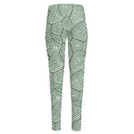 Turtle Shell Pattern Print High-Waisted Pocket Leggings