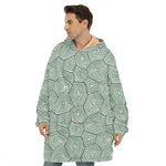 Turtle Shell Pattern Print Hoodie Blanket