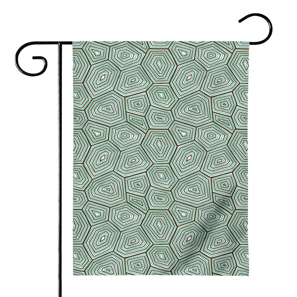 Turtle Shell Pattern Print House Flag