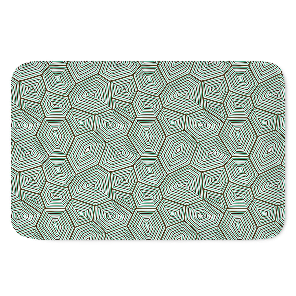 Turtle Shell Pattern Print Indoor Door Mat