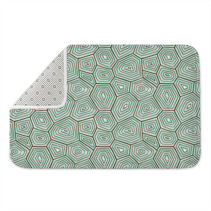Turtle Shell Pattern Print Indoor Door Mat