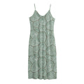 Turtle Shell Pattern Print Jersey Midi Cami Dress