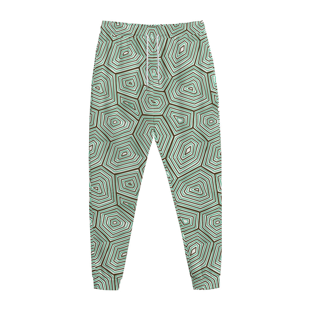 Turtle Shell Pattern Print Jogger Pants