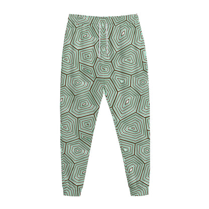 Turtle Shell Pattern Print Jogger Pants