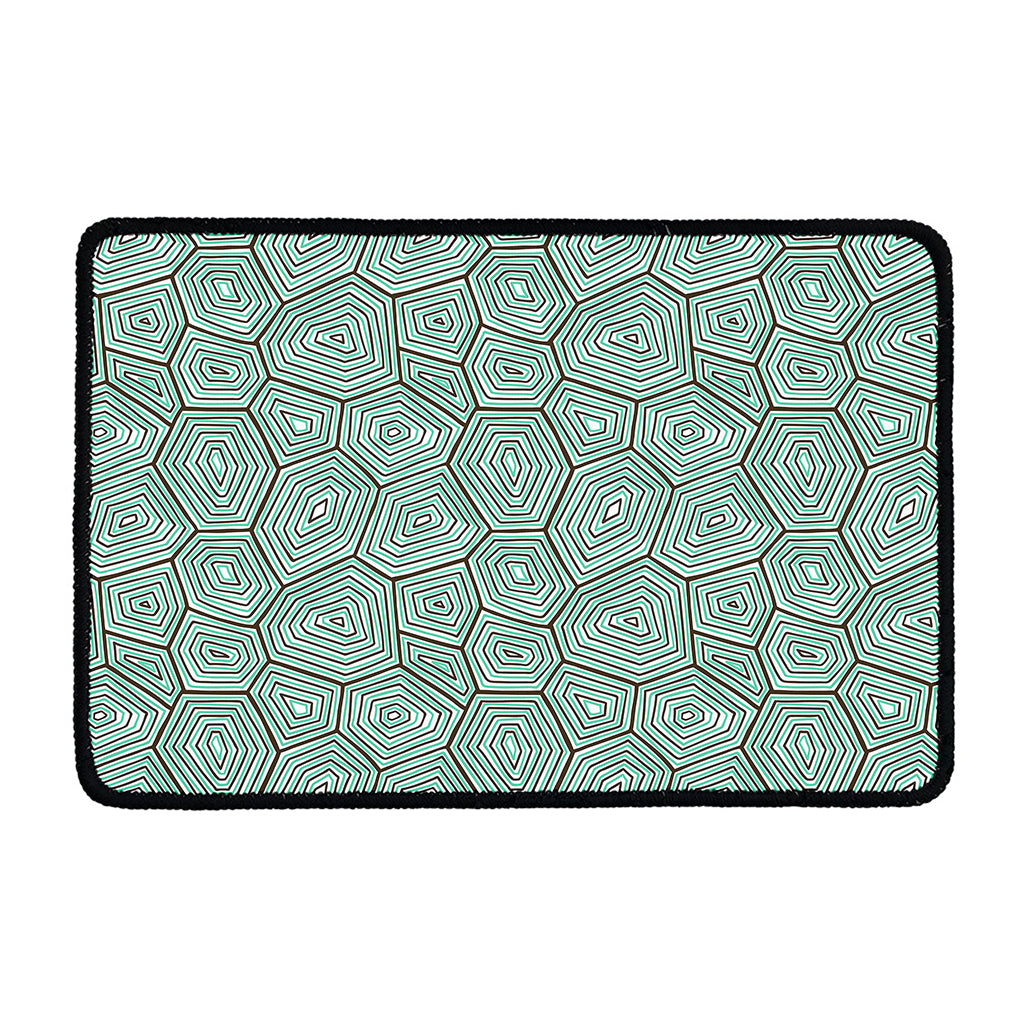 Turtle Shell Pattern Print Kitchen Mat