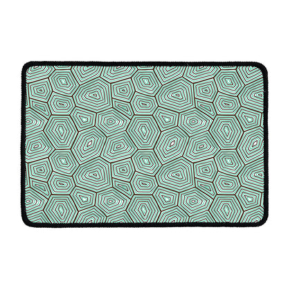Turtle Shell Pattern Print Kitchen Mat