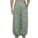 Turtle Shell Pattern Print Lantern Pants