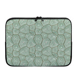 Turtle Shell Pattern Print Laptop Sleeve
