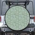 Turtle Shell Pattern Print Leather Spare Tire Cover