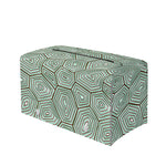 Turtle Shell Pattern Print Leather Tissue Box Cover