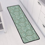 Turtle Shell Pattern Print Long Kitchen Mat