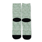 Turtle Shell Pattern Print Long Socks