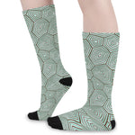 Turtle Shell Pattern Print Long Socks