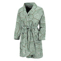 Turtle Shell Pattern Print Men's Bathrobe