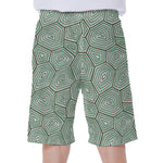 Turtle Shell Pattern Print Men's Beach Shorts