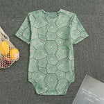 Turtle Shell Pattern Print Men's Bodysuit