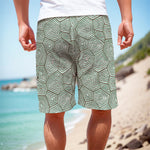 Turtle Shell Pattern Print Men's Cargo Shorts