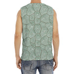 Turtle Shell Pattern Print Men's Fitness Tank Top
