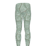 Turtle Shell Pattern Print Men's leggings