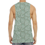 Turtle Shell Pattern Print Men's Muscle Tank Top