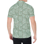Turtle Shell Pattern Print Men's Shirt
