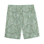 Turtle Shell Pattern Print Men's Sports Shorts