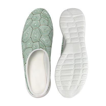 Turtle Shell Pattern Print Mesh Casual Shoes