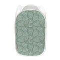 Turtle Shell Pattern Print Mesh Laundry Hamper