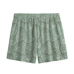 Turtle Shell Pattern Print Mesh Shorts