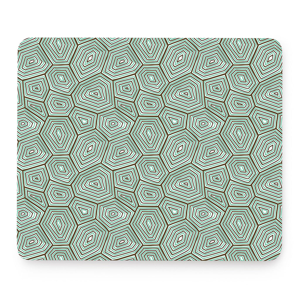 Turtle Shell Pattern Print Mouse Pad