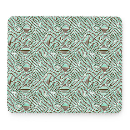 Turtle Shell Pattern Print Mouse Pad