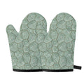 Turtle Shell Pattern Print Oven Mitts