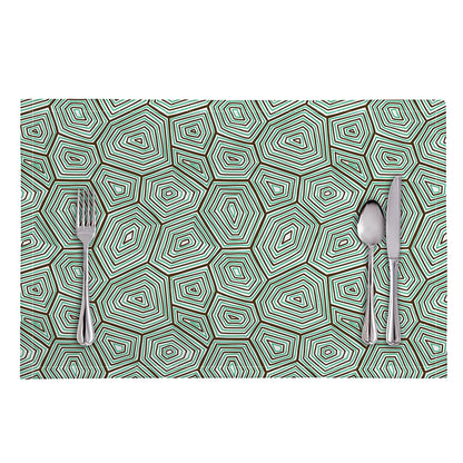 Turtle Shell Pattern Print Placemat