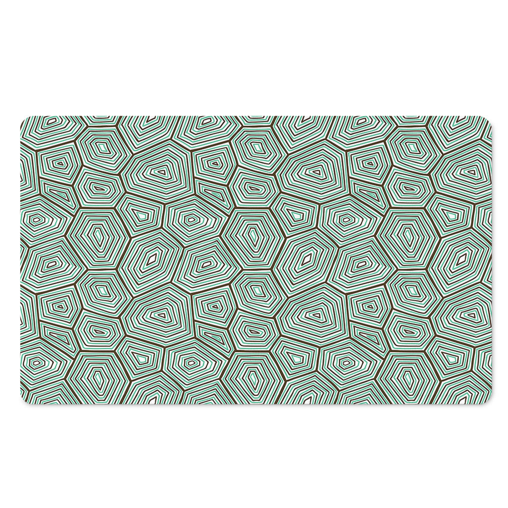 Turtle Shell Pattern Print Polyester Doormat