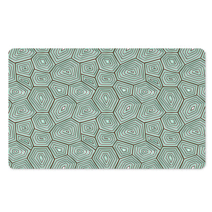 Turtle Shell Pattern Print Polyester Doormat