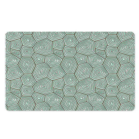 Turtle Shell Pattern Print Polyester Doormat