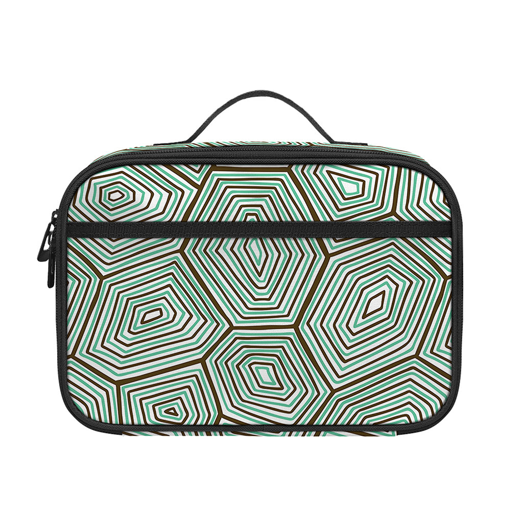 Turtle Shell Pattern Print Portable Lunch Bag