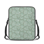 Turtle Shell Pattern Print Rectangular Crossbody Bag