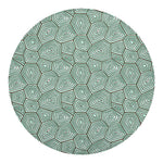 Turtle Shell Pattern Print Round Blanket