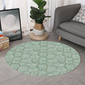 Turtle Shell Pattern Print Round Rug