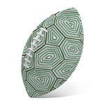 Turtle Shell Pattern Print Rugby Ball