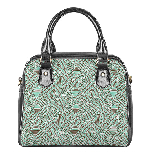 Turtle Shell Pattern Print Shoulder Handbag