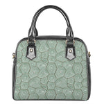 Turtle Shell Pattern Print Shoulder Handbag