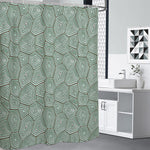 Turtle Shell Pattern Print Shower Curtain