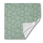 Turtle Shell Pattern Print Silk Bandana